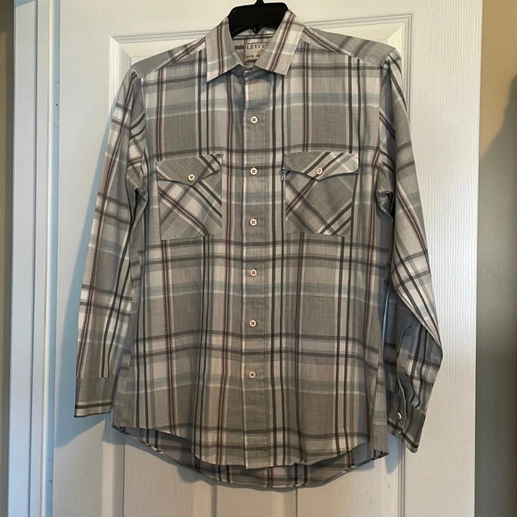 Levi’s vintage men’s button down shirt size medium - Picture 1 of 8